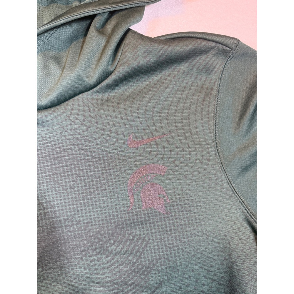 Nike Dri-FIT Michigan State Spartans Hoodie Pullover XXL Green Gray - Picture 4 of 4
